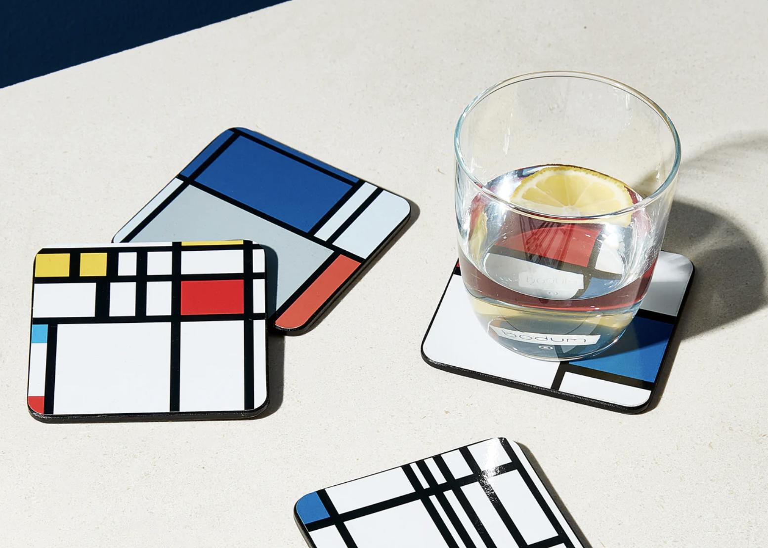 mondrian coasters
