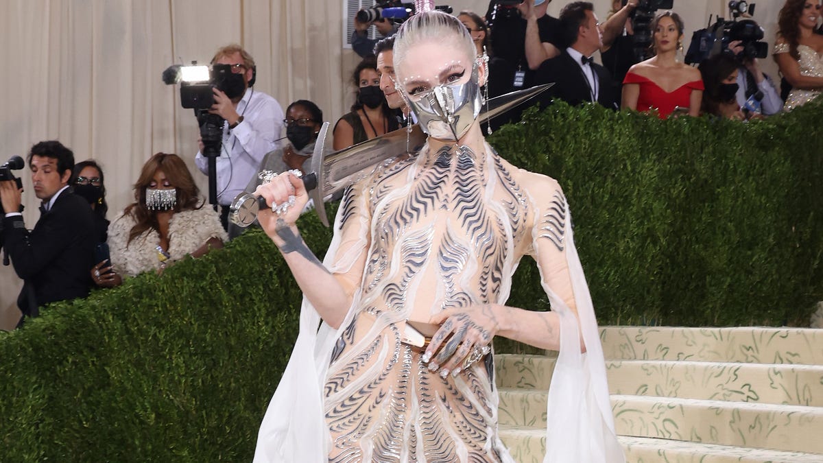 Grimes at Met Gala