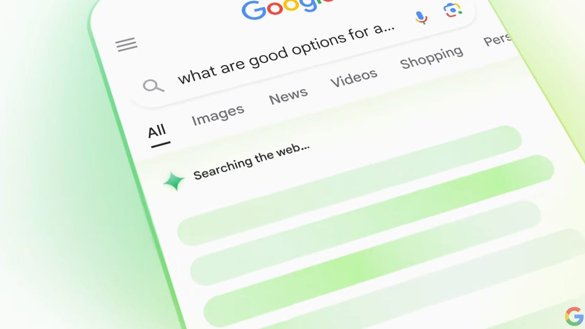AI search on google phone