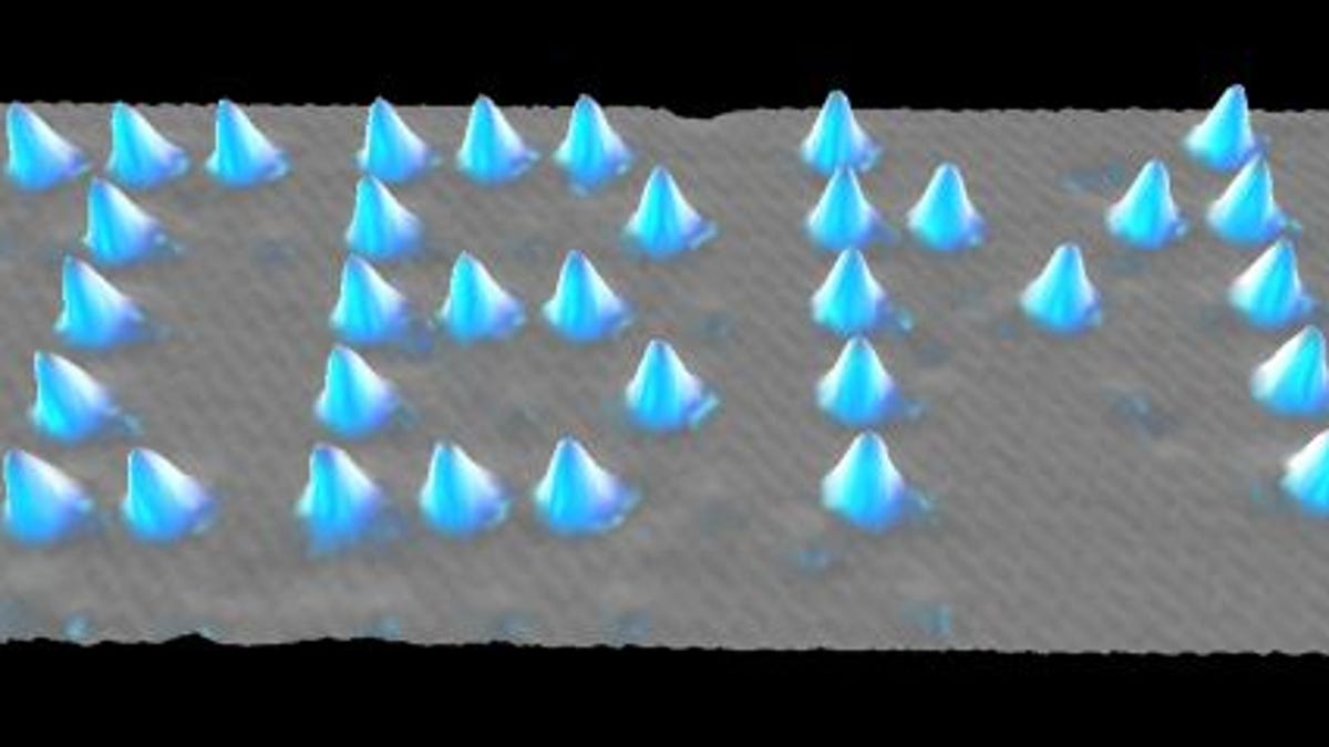 Don Eigler moved the first individual atom 20 years ago, and shortly, afterward, he wrote IBM's name with 35 Xenon atoms.