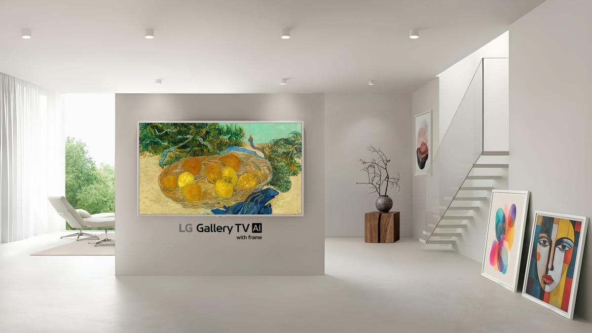 LG Gallery TV in a gallery