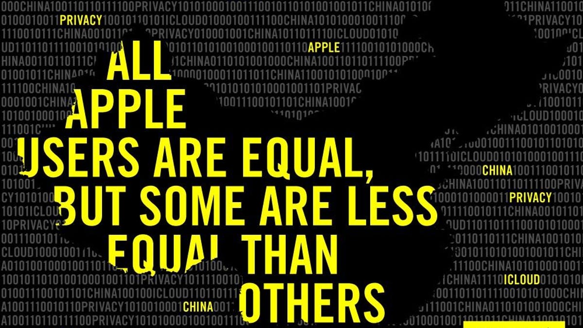 An Amnesty International campaign pressures Apple to improve privacy for Chinese customers of the iCloud data storage and sync service.