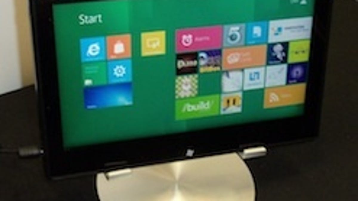 Windows 8 running on a Texas Instruments OMAP 4470 processor at CES.