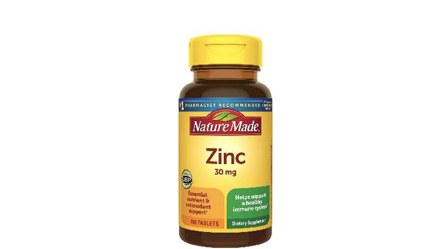 Bottle of Nature Made zinc supplement