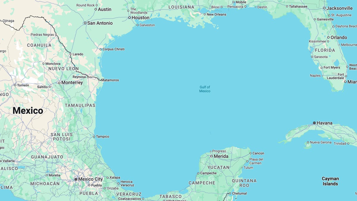 Gulf of Mexico on Google Maps