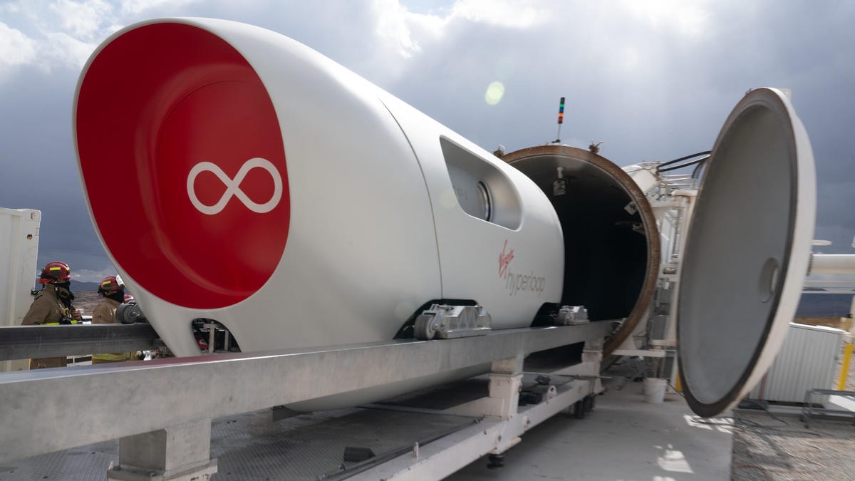 Virgin Hyperloop first human passenger test