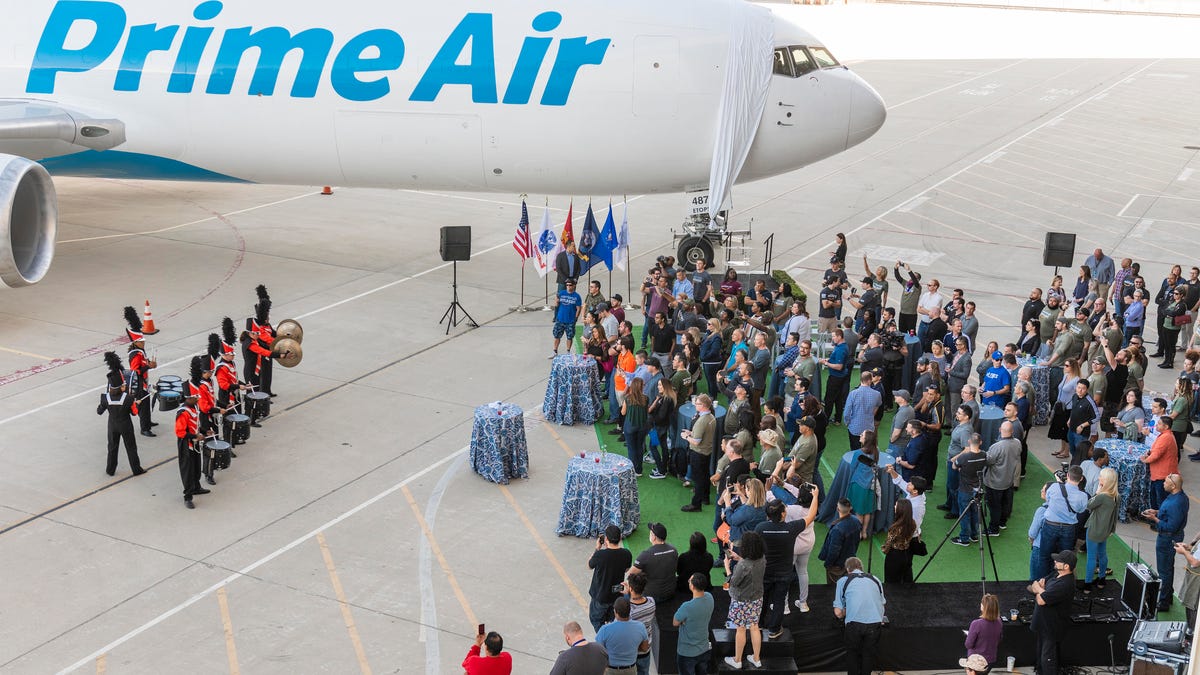 Amazon's Jeff Bezos Makes Surprise Visit To Employee Veterans Day Event