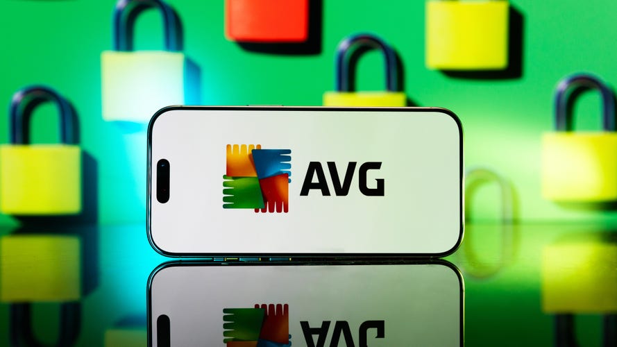 AVG antivirus software on a phone