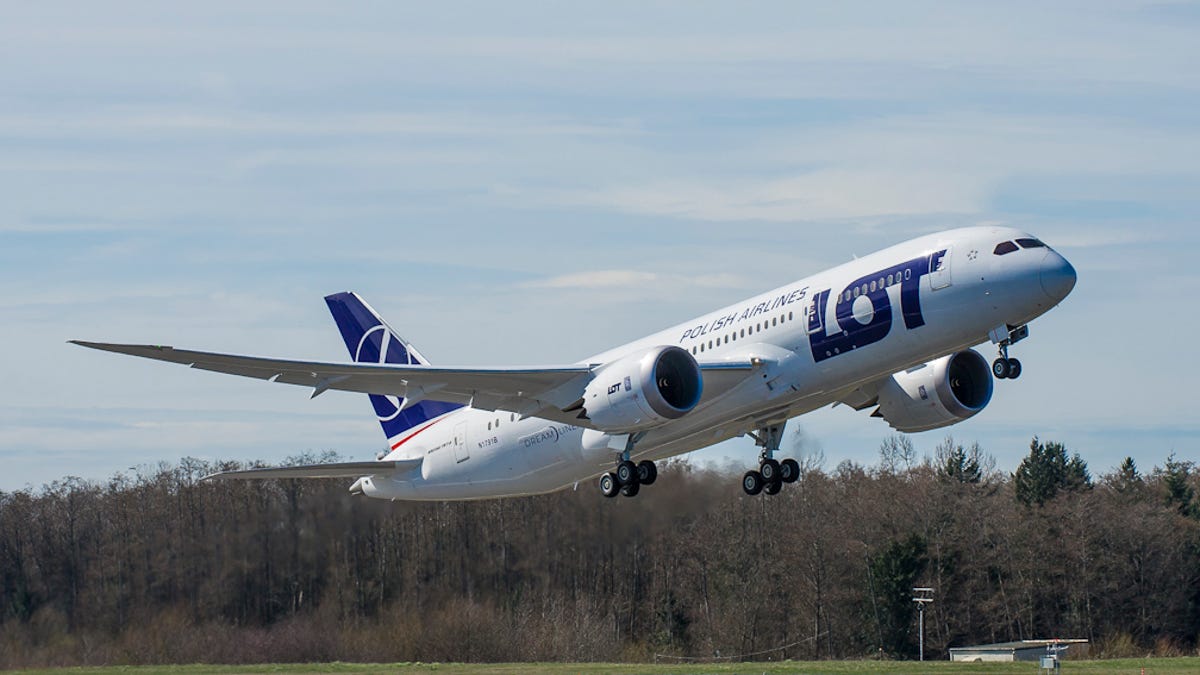 Boeing 787 battery flight test