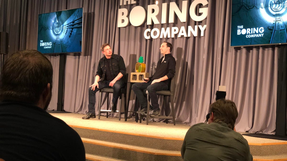 Elon Musk and SpaceX and Boring Company director Steve Davis