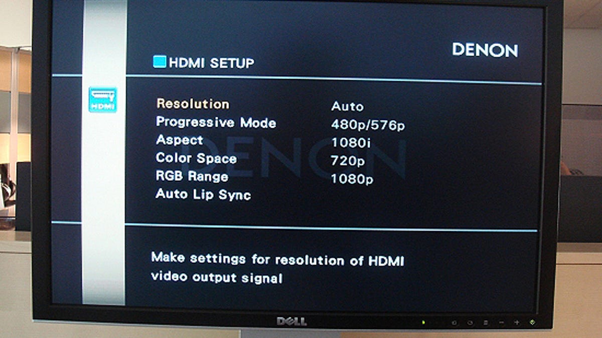 Denon's new graphical user interface for the AVS-4308?