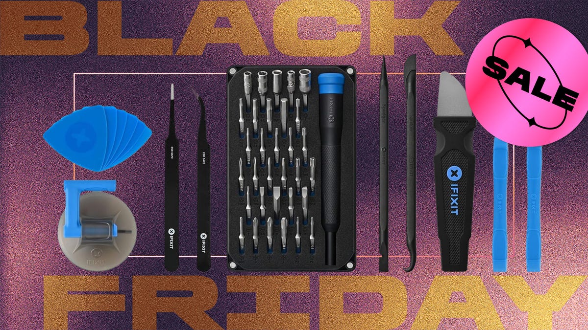 iFixit Pro Tech Go Toolkit with a driver kit and repair tools