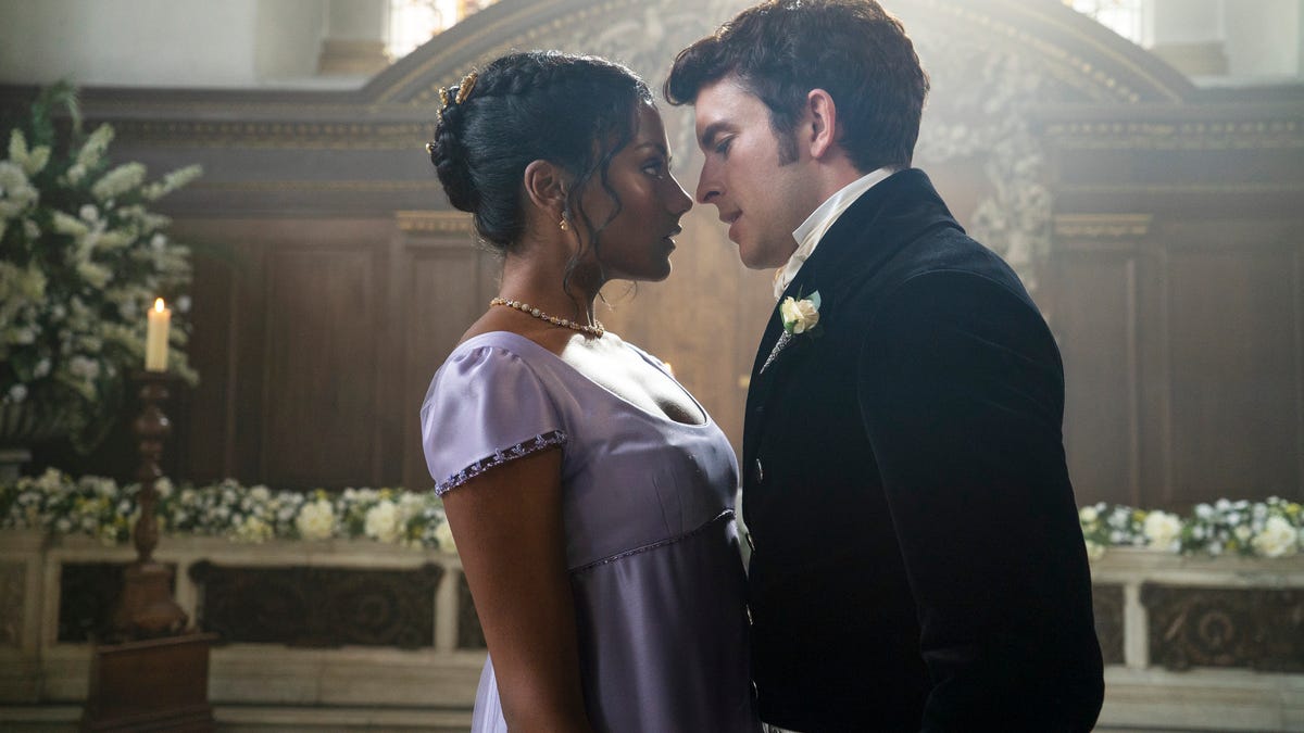 A still from Bridgerton