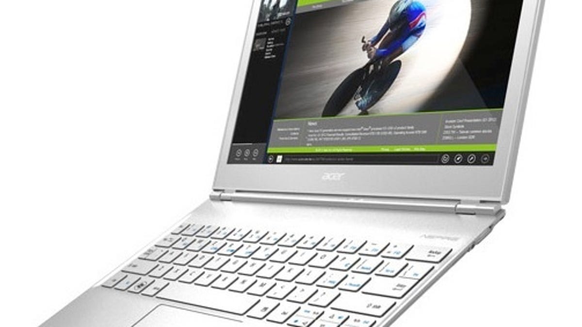 Acer Aspire S7 should arrive with Windows 8 this fall.