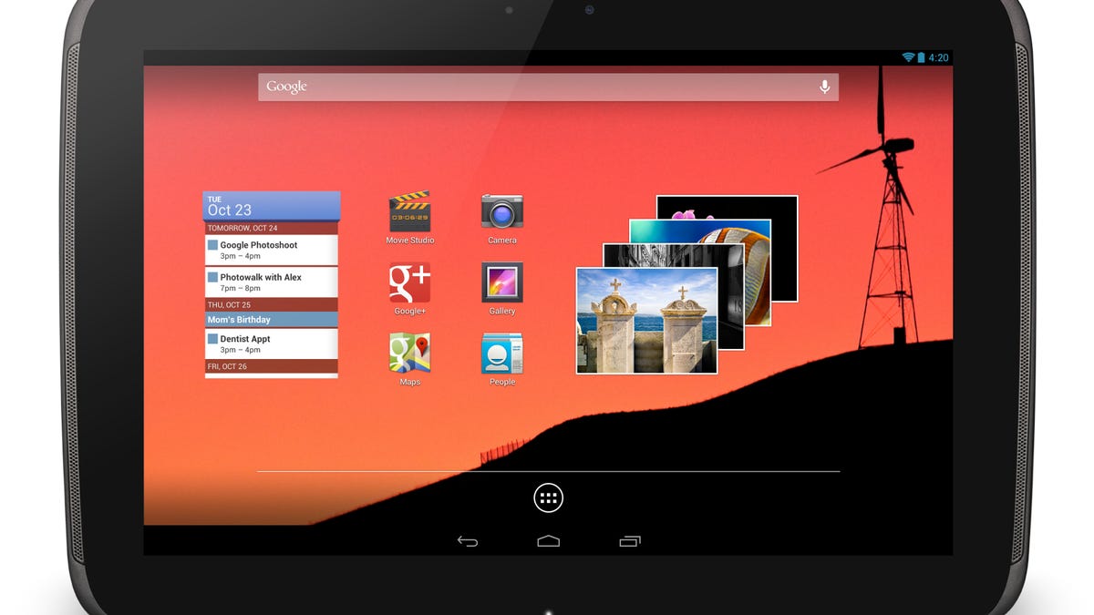 The Nexus 10.