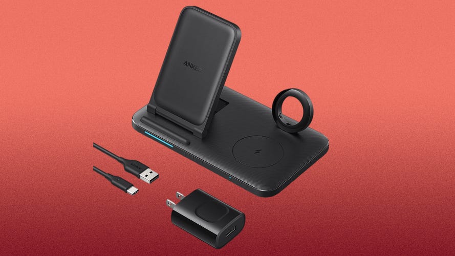 Image of Anker 335 foldable 3-in-1 wireless charging station