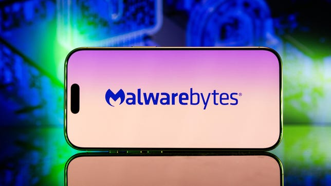 Malwarebytes antivirus software on a phone