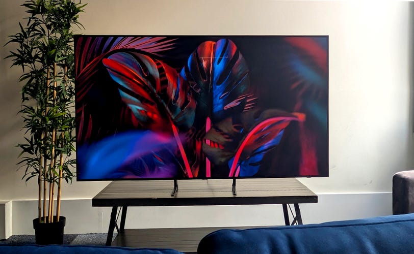 samsung s90f on a table