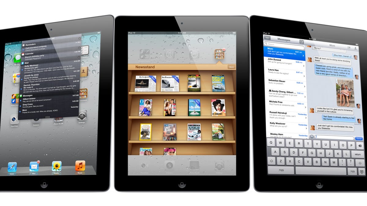 Apple's iPad 2 lineup.