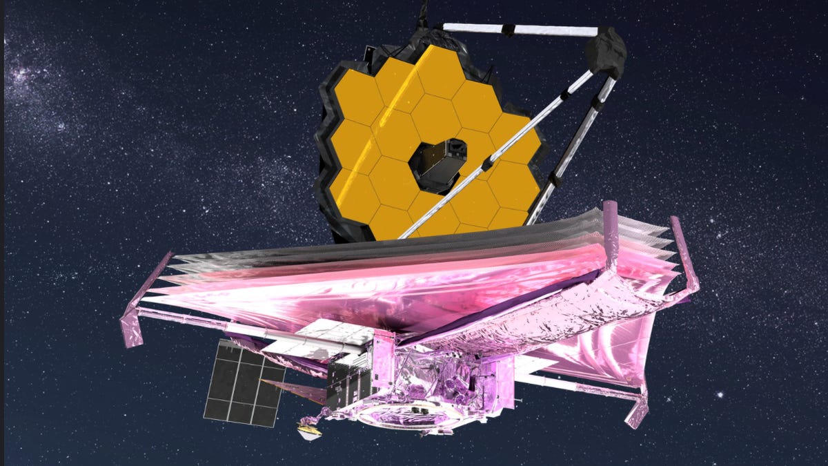 The James Webb Space Telescope, in an artist's rendering.