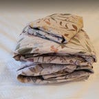 L.L. Bean cotton sheets folded