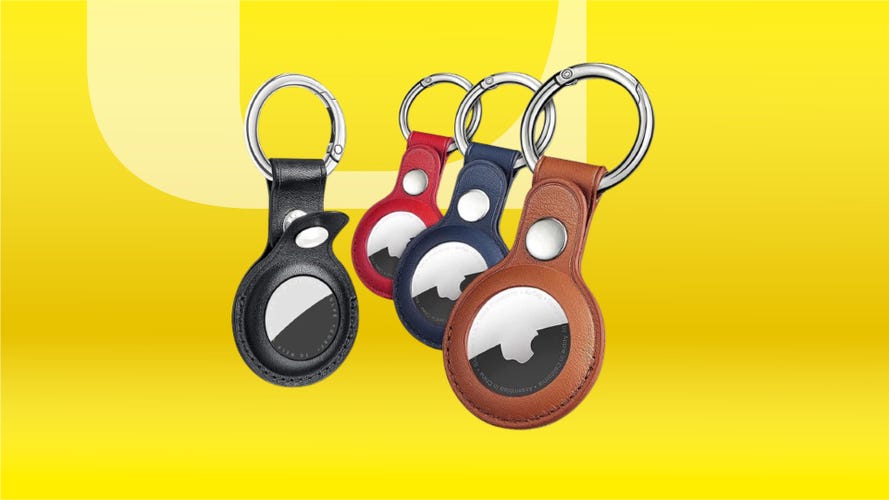 pack of four airtag holders from Eusty