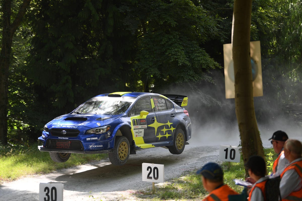 Subaru at the Goodwood Rally Stage