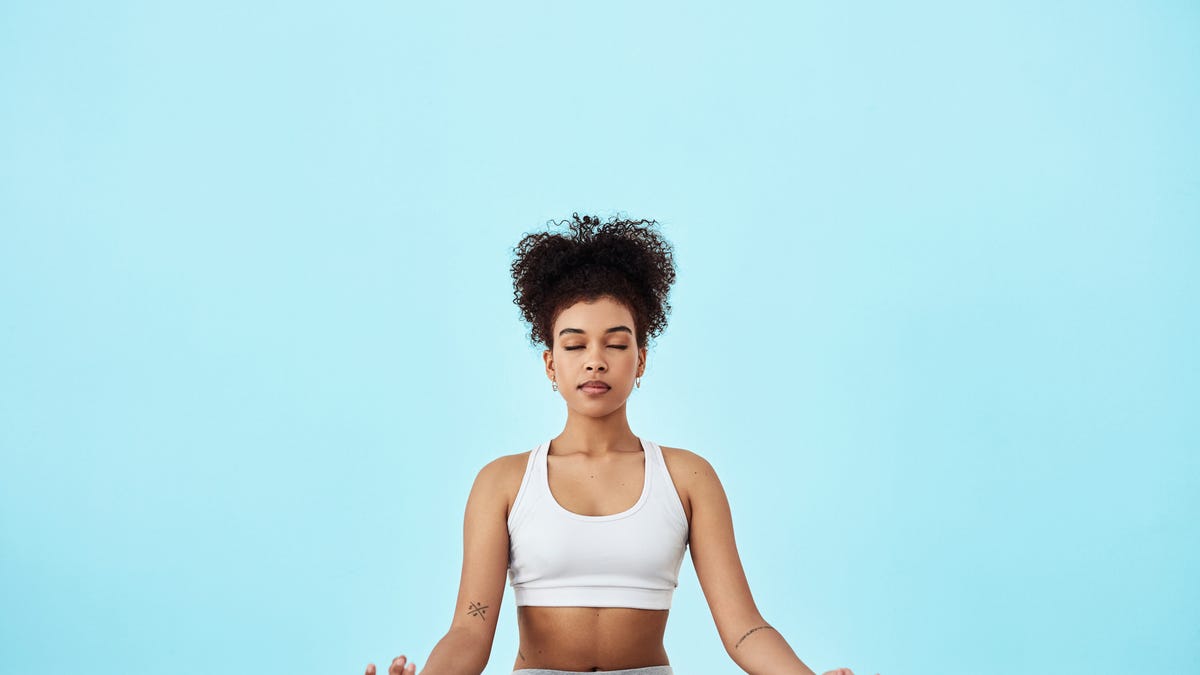 Woman meditating