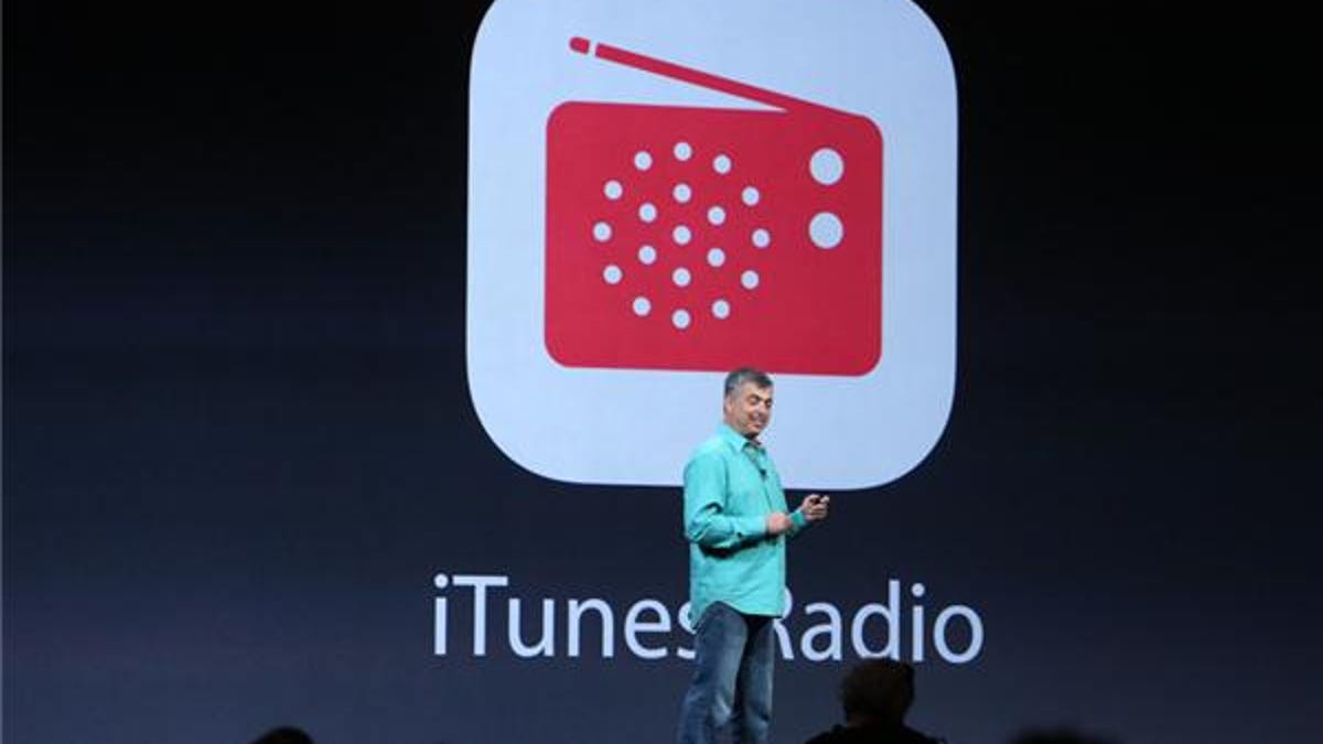 Apple's Eddy Cue introducing iTunes Radio at WWDC in June.