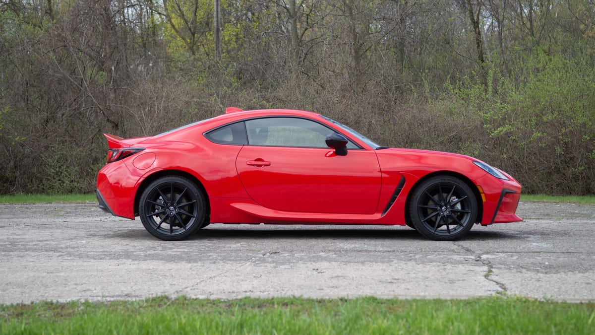 red 2022 Toyota GR86 parked