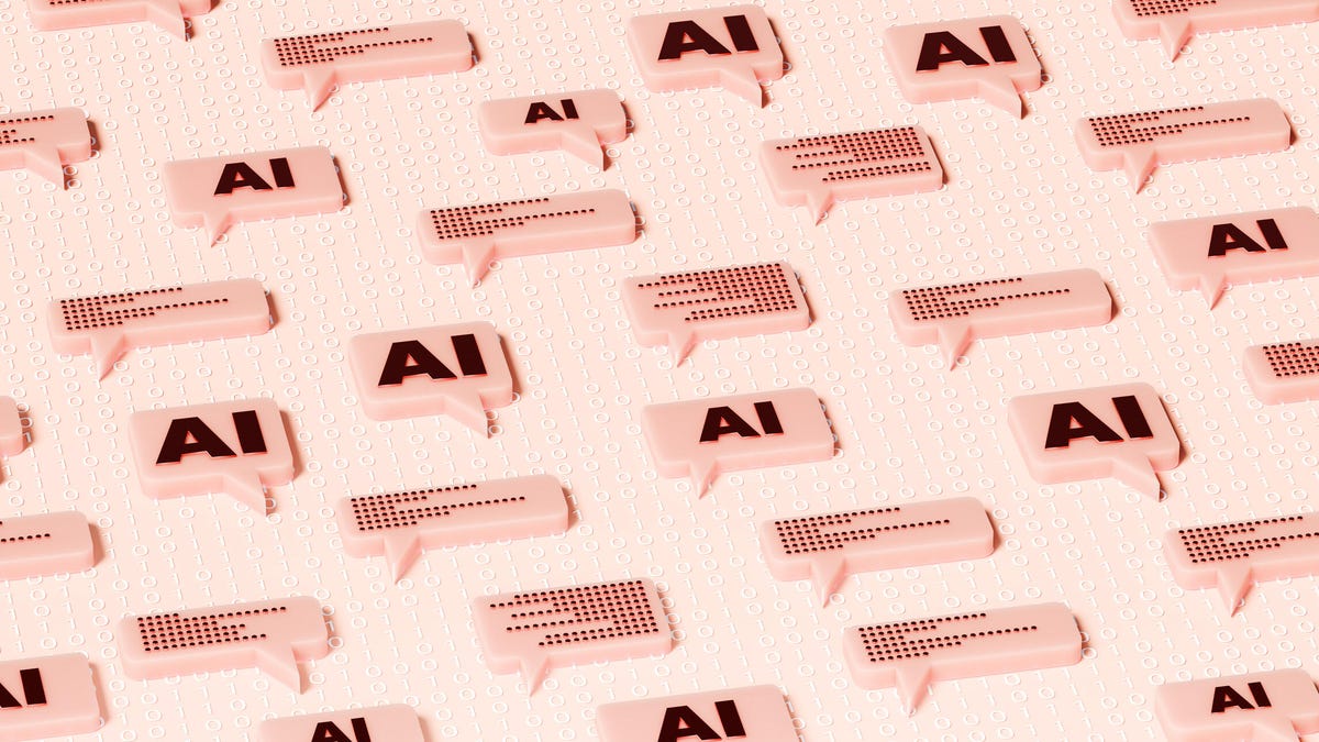 An image of a pink background with chat bubbles