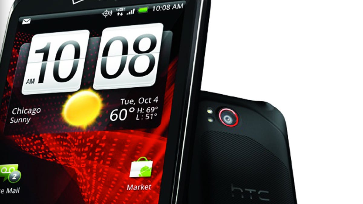 The new HTC Rezound is among the phones that will get Google's Ice Cream Sandwich release of Android in early 2012.