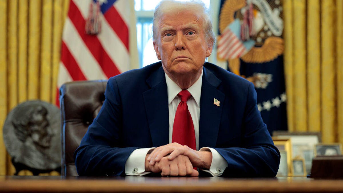 Donald Trump in the Oval Office