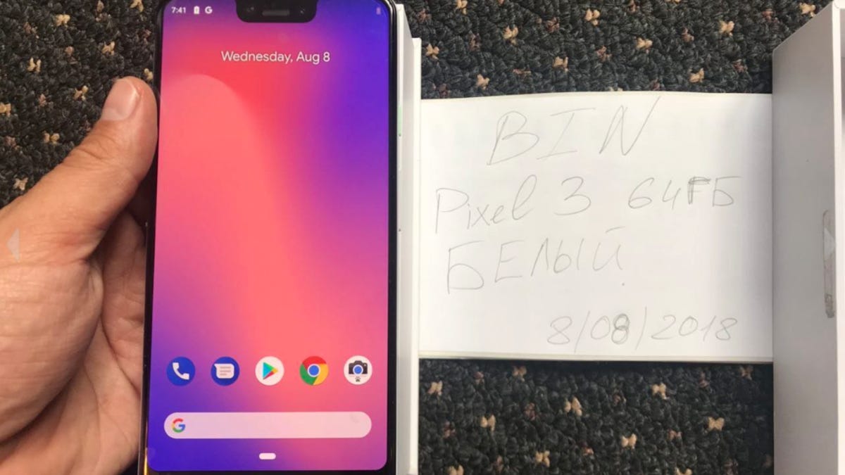 Leaked Google Pixel 3 XL
