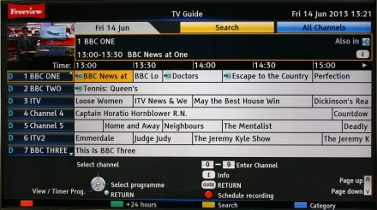 Panasonic TX-L55WT65 EPG