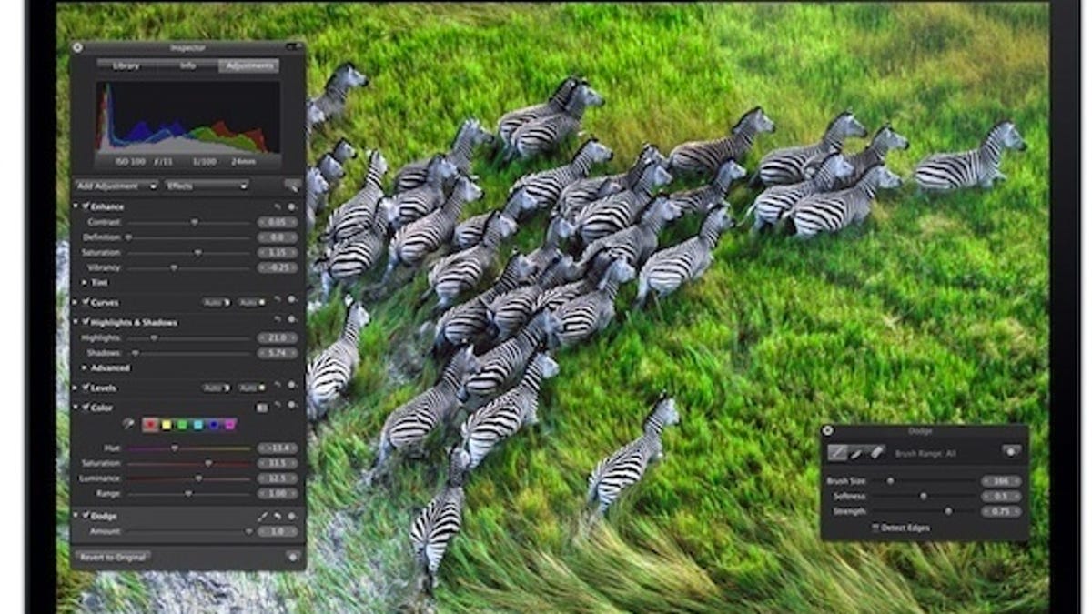 The Retina Display on the 15-inch model of the Pro.