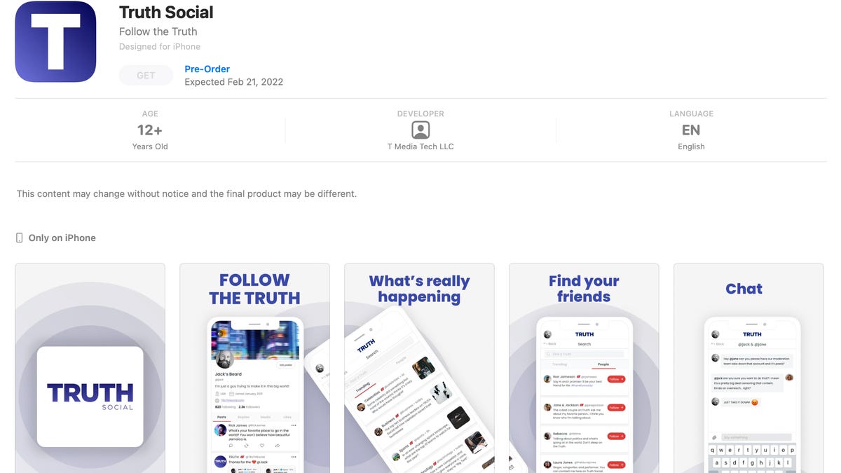 Truth Social launch date