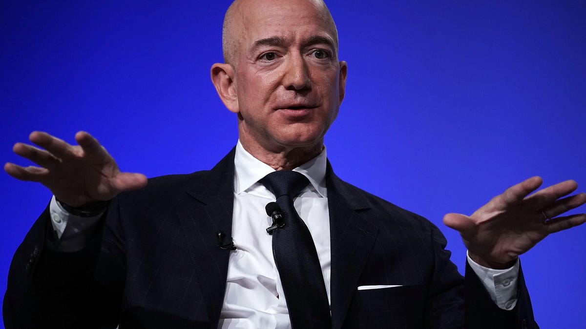Amazon CEO And Blue Origin Founder Jeff Bezos Speaks At Air Force Association Air, Space And Cyber Conference