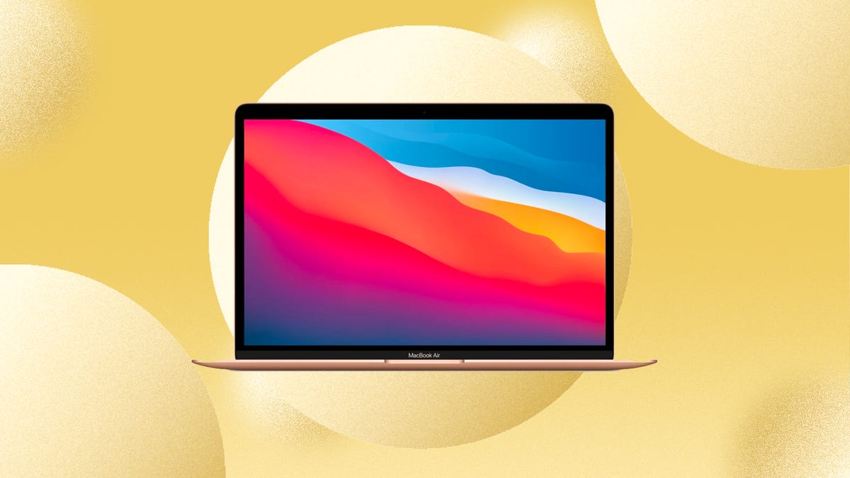Apple MacBook Air M1 in gold color