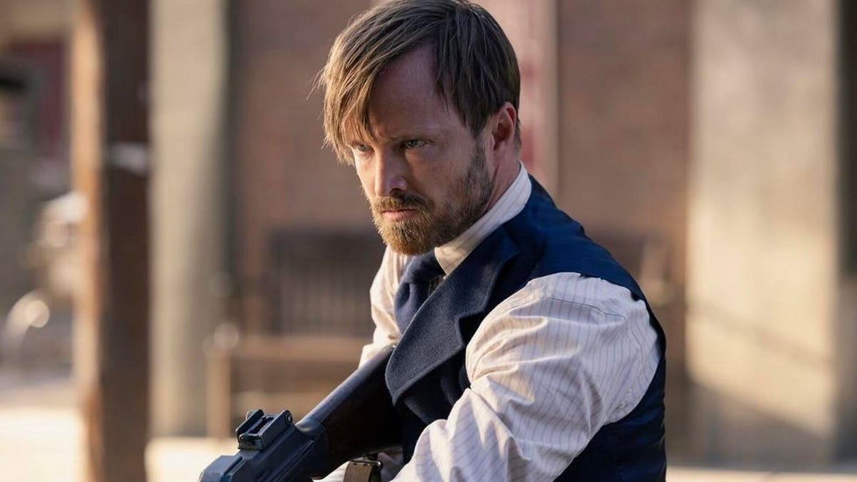 Aaron Paul stars as Caleb.