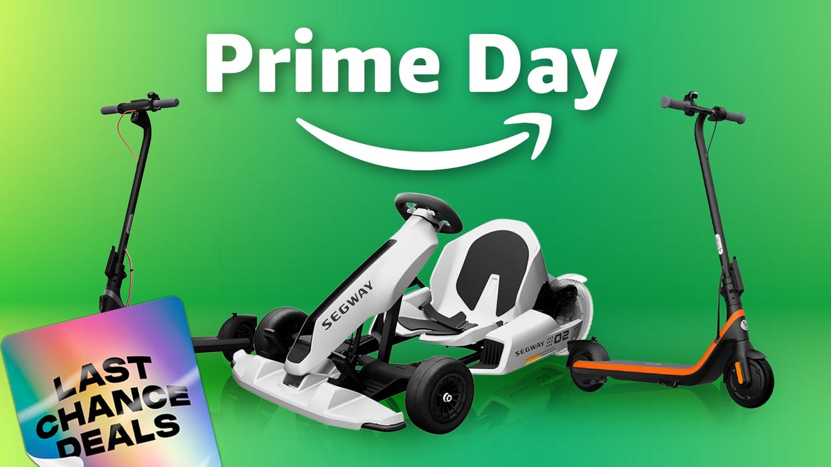 Segway scooters of different sizes and colors