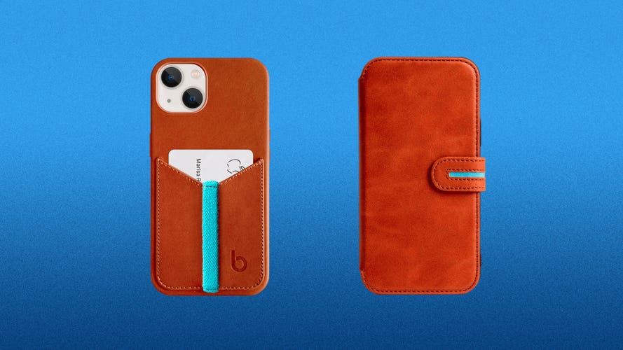 Bluebonnet iPhone 14 cases are nicely crafted leather cases