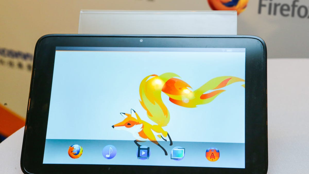 Foxconn showed off this Firefox OS tablet at Computex 2013 in Taiwan.