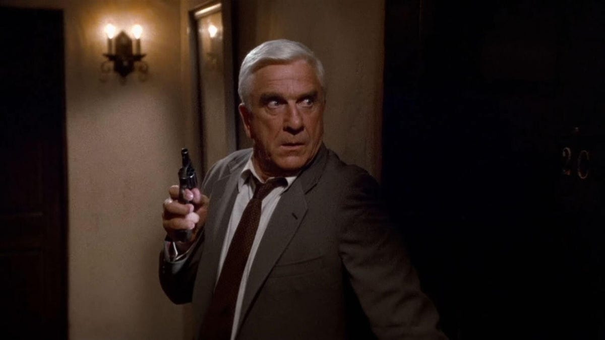 Leslie Nielsen in The Naked Gun