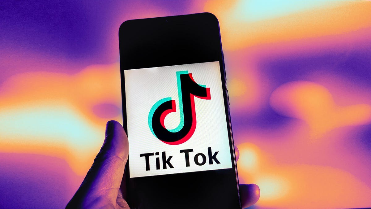 TikTok app on a smartphone