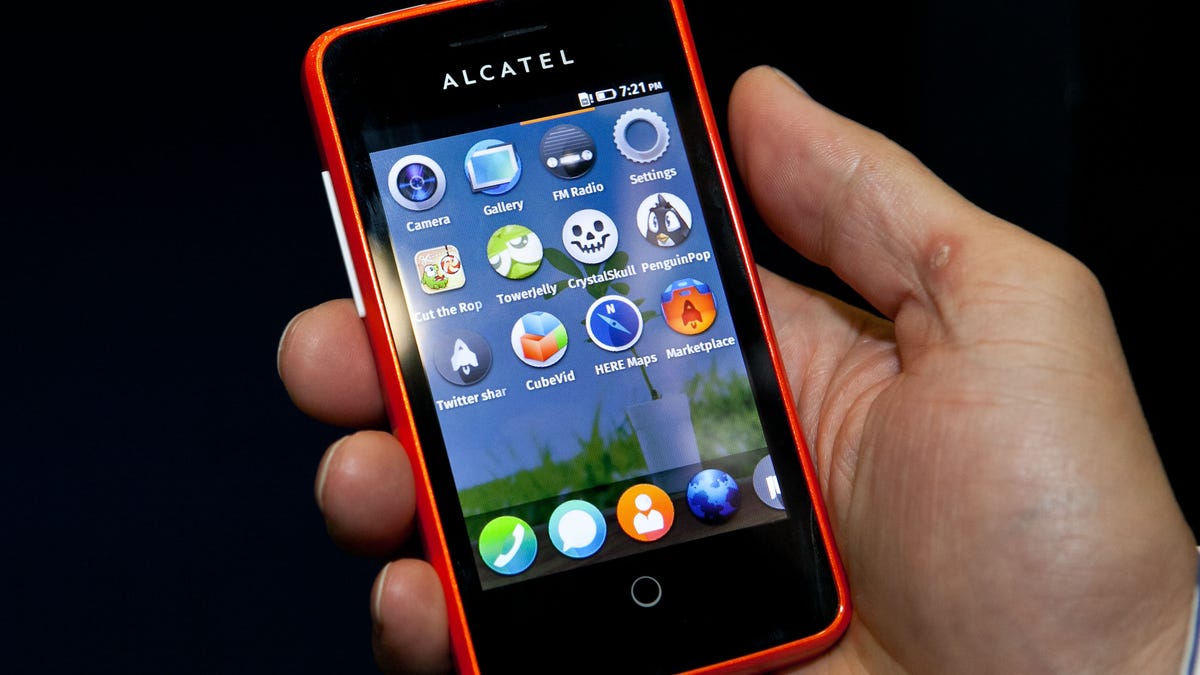 The Alcatel One Touch Fire, a Firefox OS phone