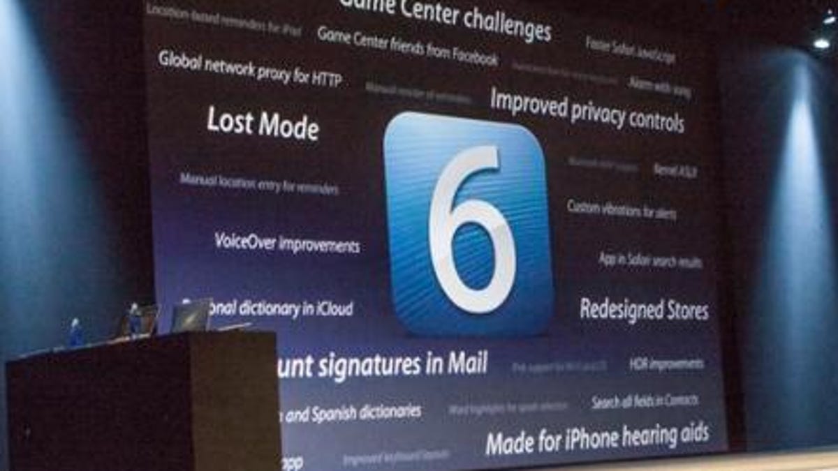 A look at the new features in iOS 6.