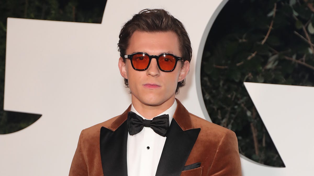 Tom Holland in black tie