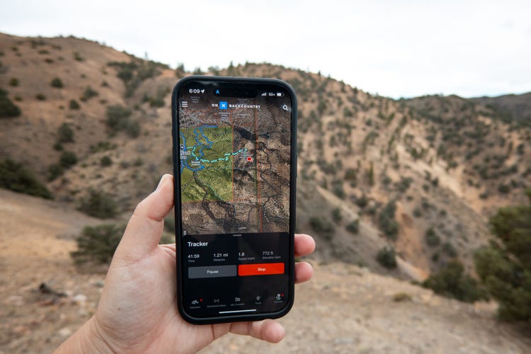 onX Backcountry Hiking App