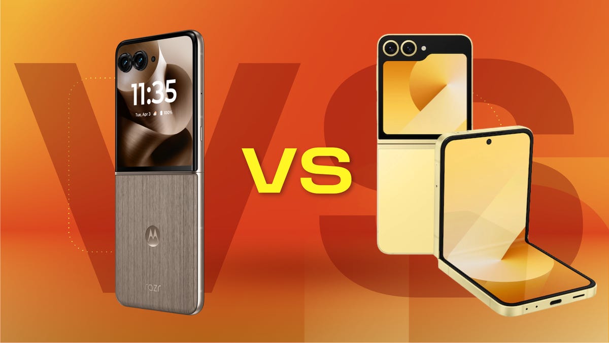 Versus graphic for Razr Ultra and Z Flip 6